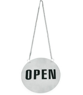 Oznaka open / closed, z verigo