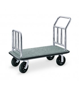 Voziček za prtljago, 110 x 62 x 94 cm, srebrne barve