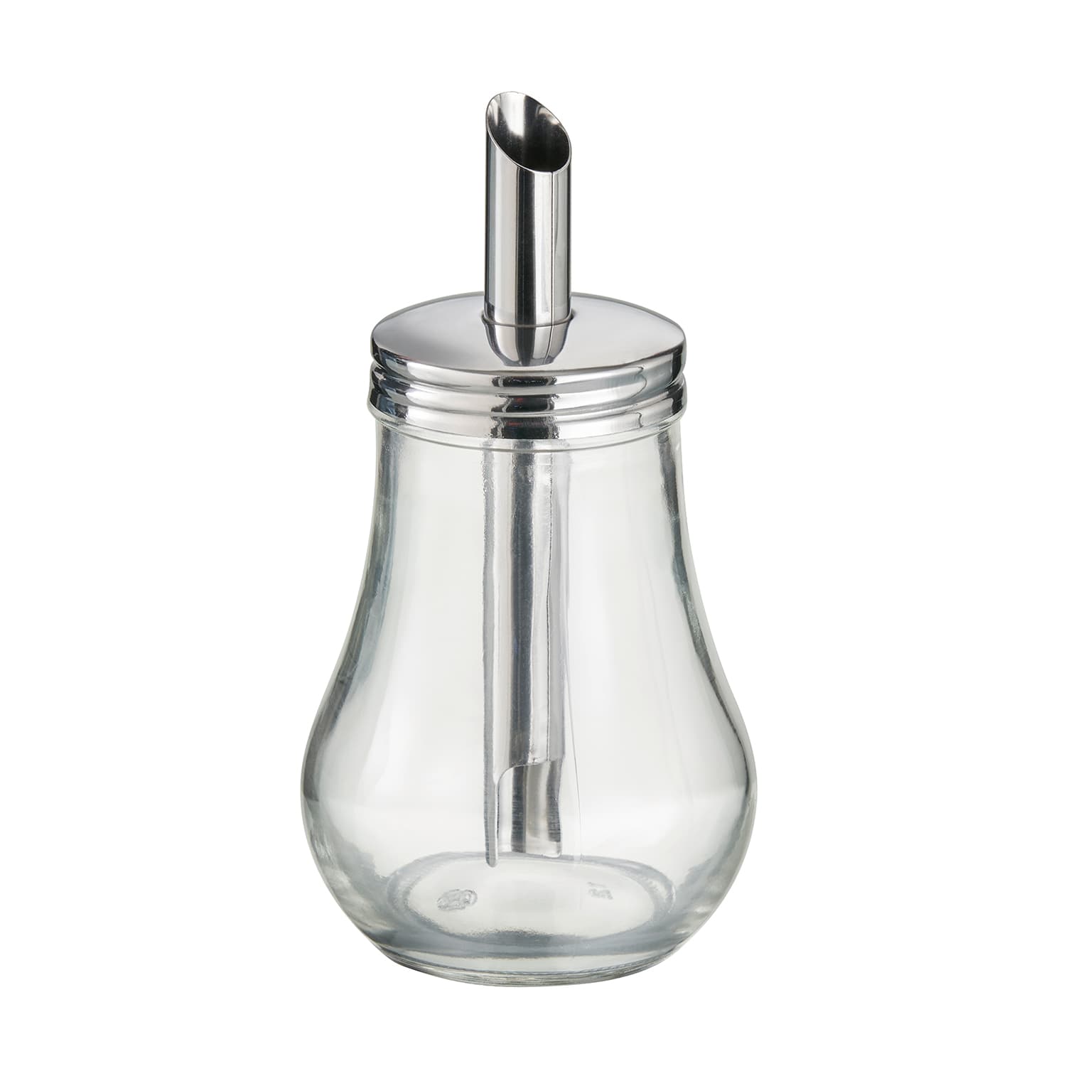 Dozirnik za sladkor, okrogel 250 ml, pribl. Ø 8,4 cm, V 15,5 cm nerjaveče jeklo, steklo