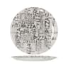 Pizza krožnik Napoli 33cm White & Black 6 kos