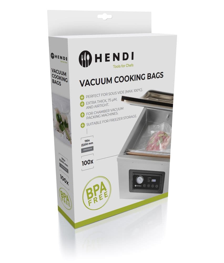 Vrečke za kuhanje Sous-vide za aparate za vakuumsko pakiranje, HENDI, 100 kos, 300x200mm