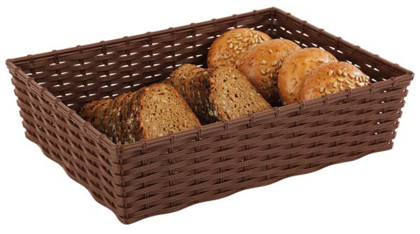 Košara za kruh rjava 40x30x10cm temno rjava