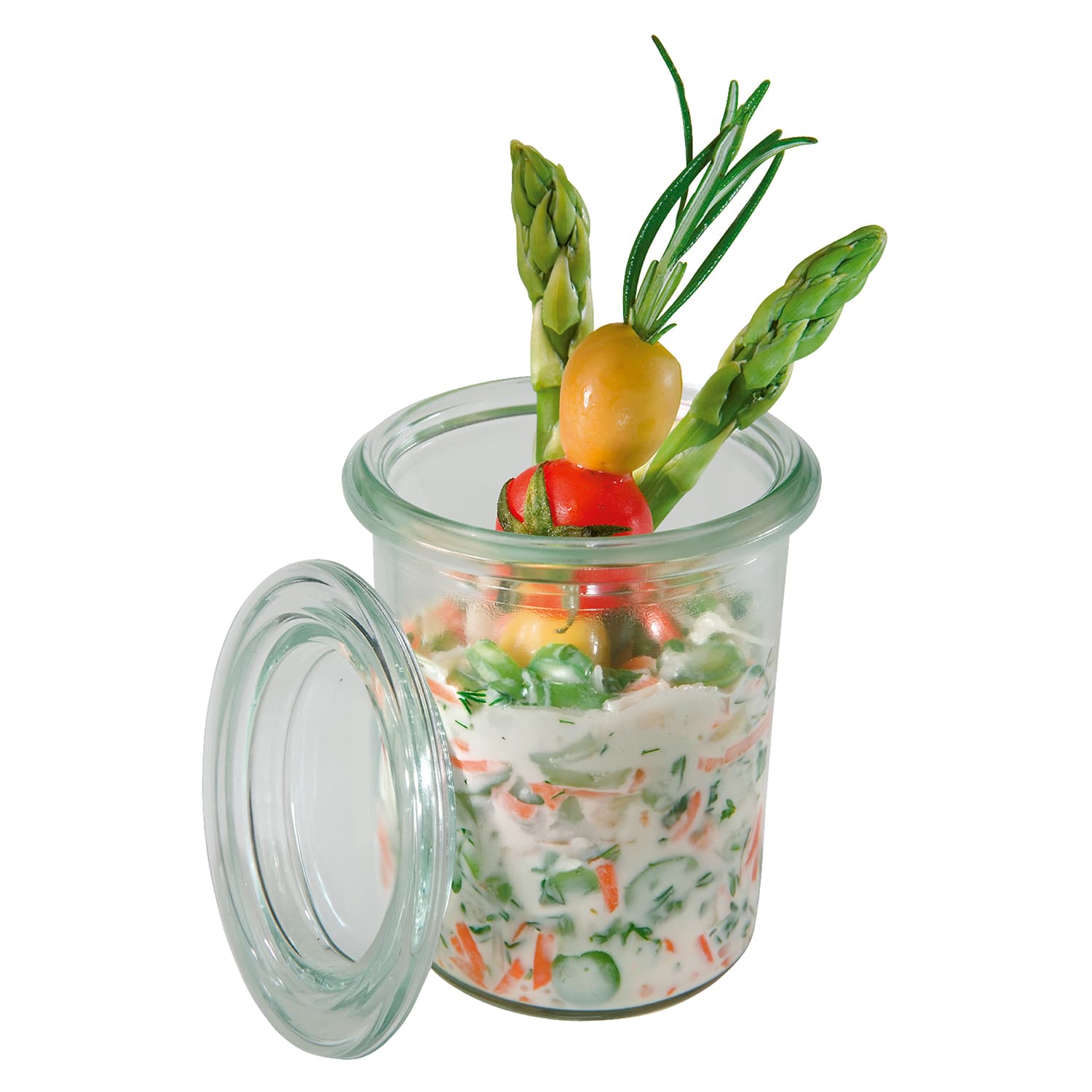 24-delni komplet kozarcev Weck, majhen kozarec 160 ml, pribl. Ø 6 cm, višina 8 cm