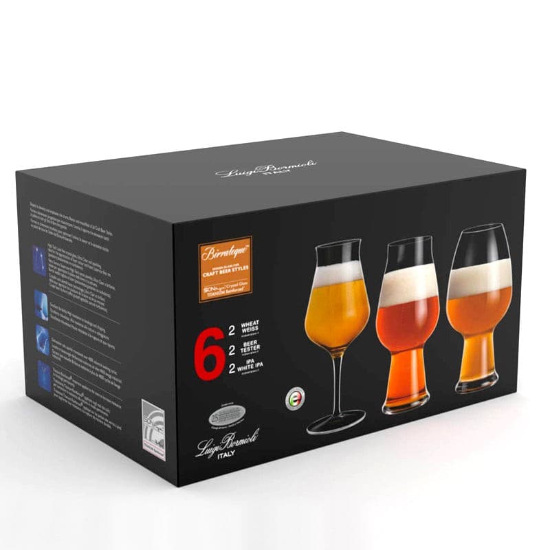Set kozarcev za pivo Luigi Bormioli Birrateque, 6-delni