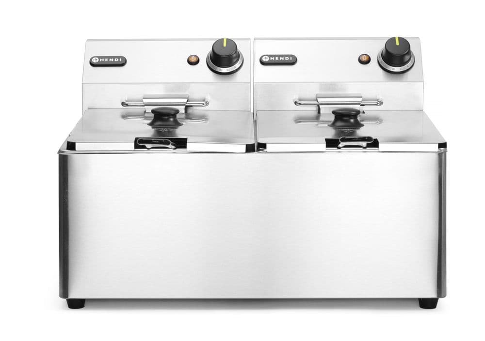 Cvrtnik Kitchen Line - 2x 8L, HENDI, Kitchen Line, 16L, 230V/7000W, 542x430x(V)351mm